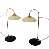 Paire de lampes minimalistes, années 1970