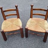 1 pair of brutalist chairs