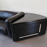 Cini Boeri - Gradual Lounge Sofa Black Leather Knoll/Gavina