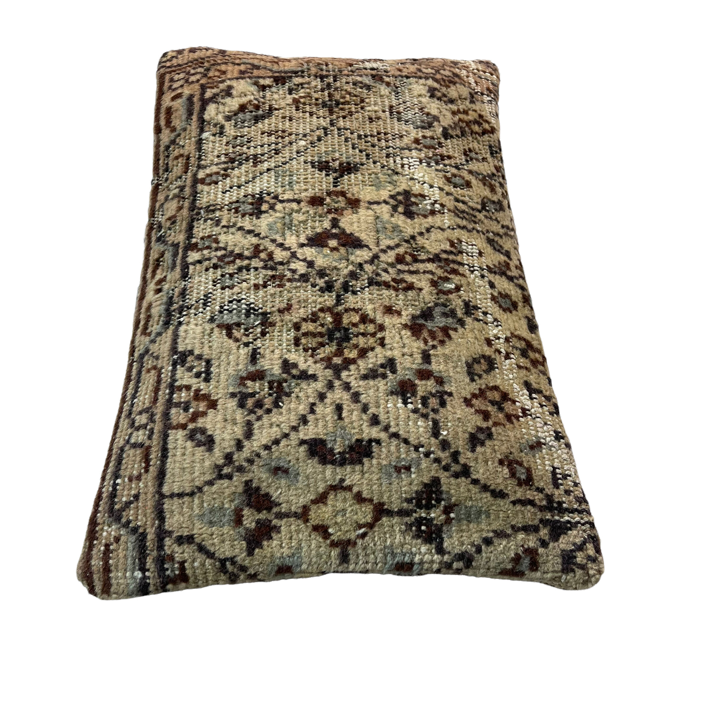 Vintage turkish rug cushion cover