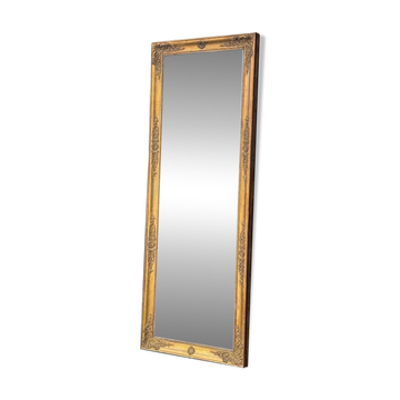 Miroir Empire en bois stuqué et doré, début XIXème siècle