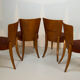 Art Deco Dining Chairs H-214 by Jindrich Halabala for UP Závody, Set of 4