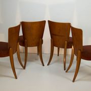 Art Deco Dining Chairs H-214 by Jindrich Halabala for UP Závody, Set of 4