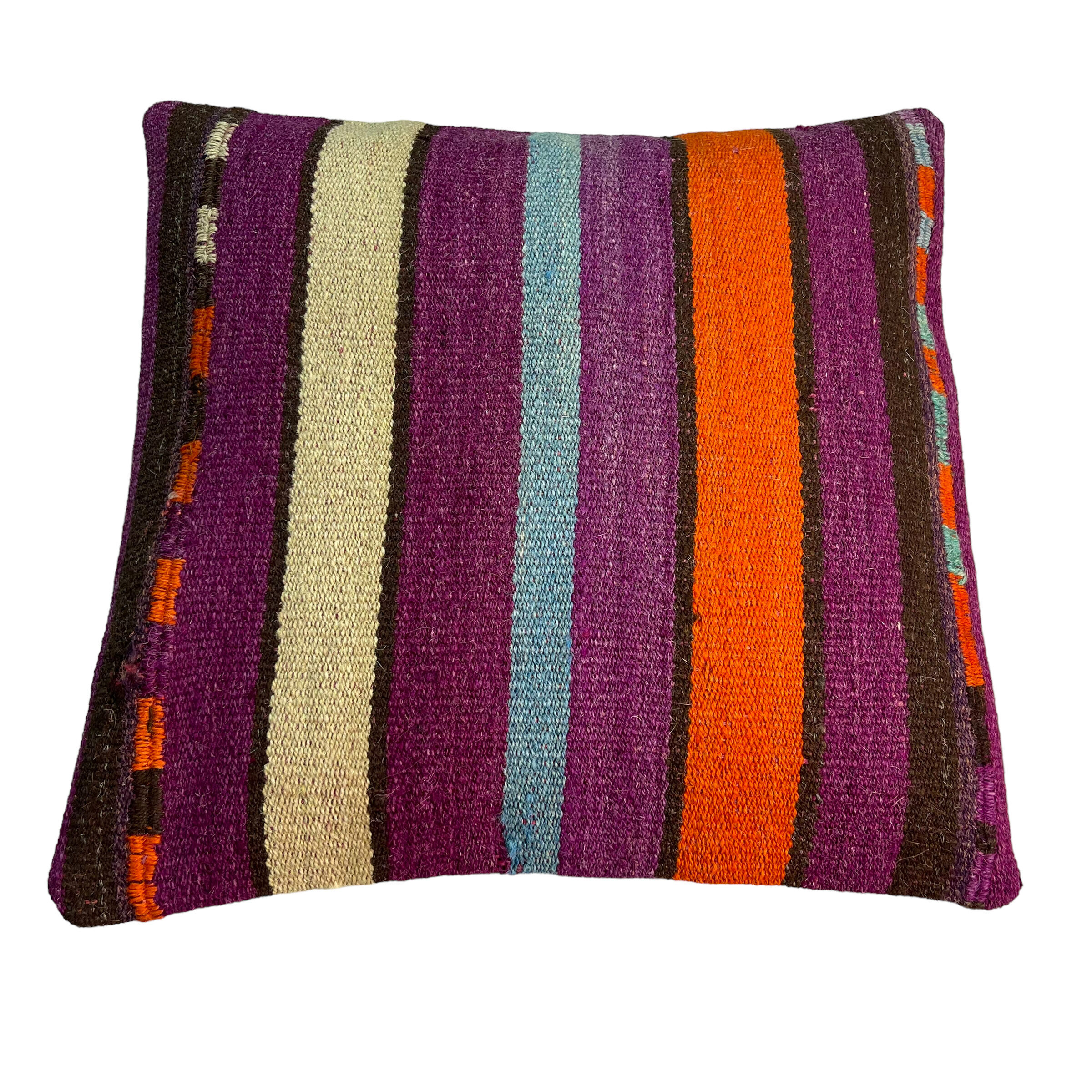 Vintage turkish kilim cushion cover , 40 x 40 cm