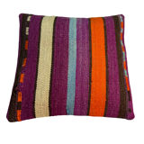 Vintage turkish kilim cushion cover , 40 x 40 cm