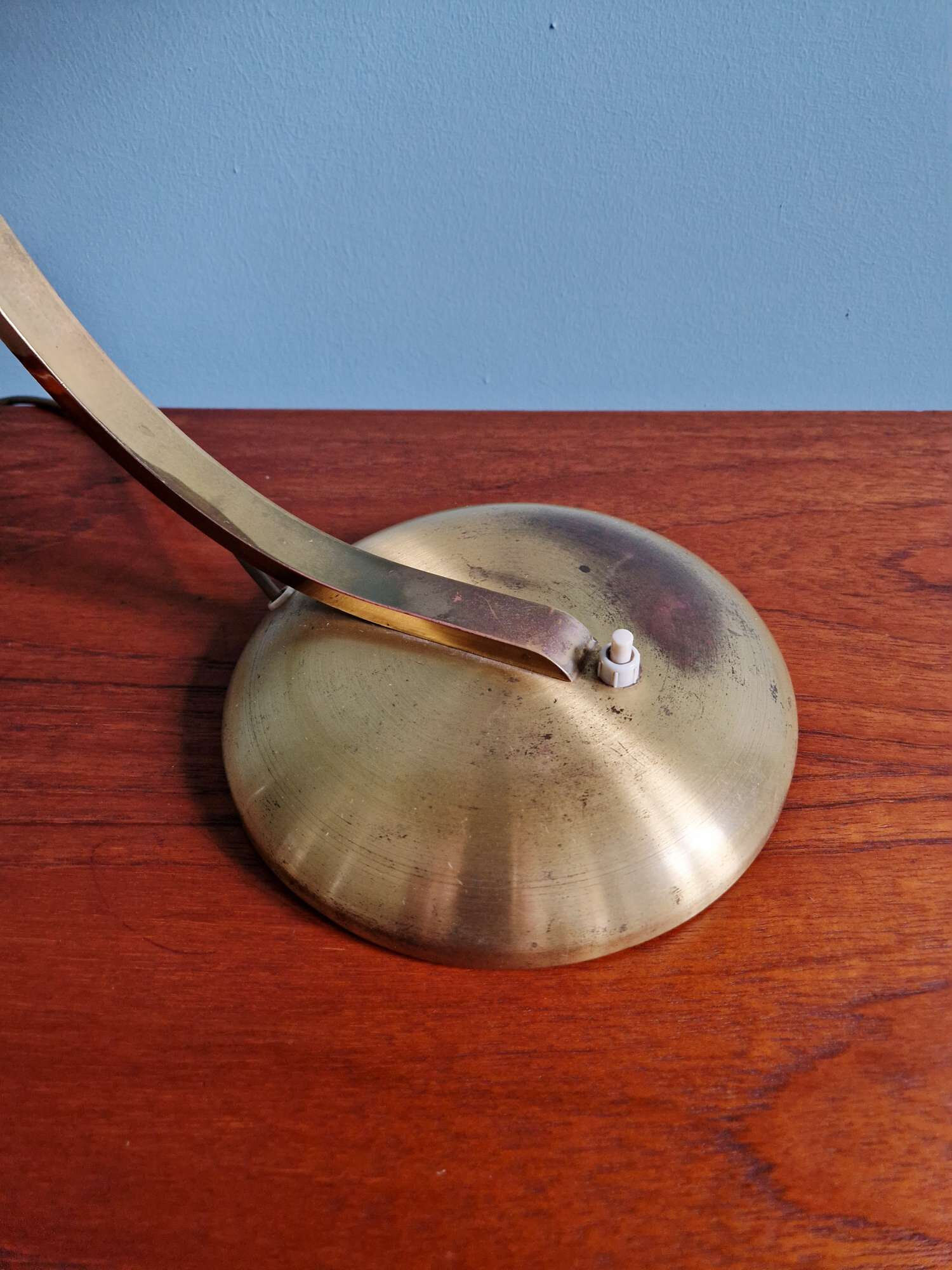 Lampe de bureau Bauhaus en laiton, Egon Hillebrand, 1930