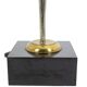 Maison Honoré. Gilded brass floor lamp. Circa 1970.