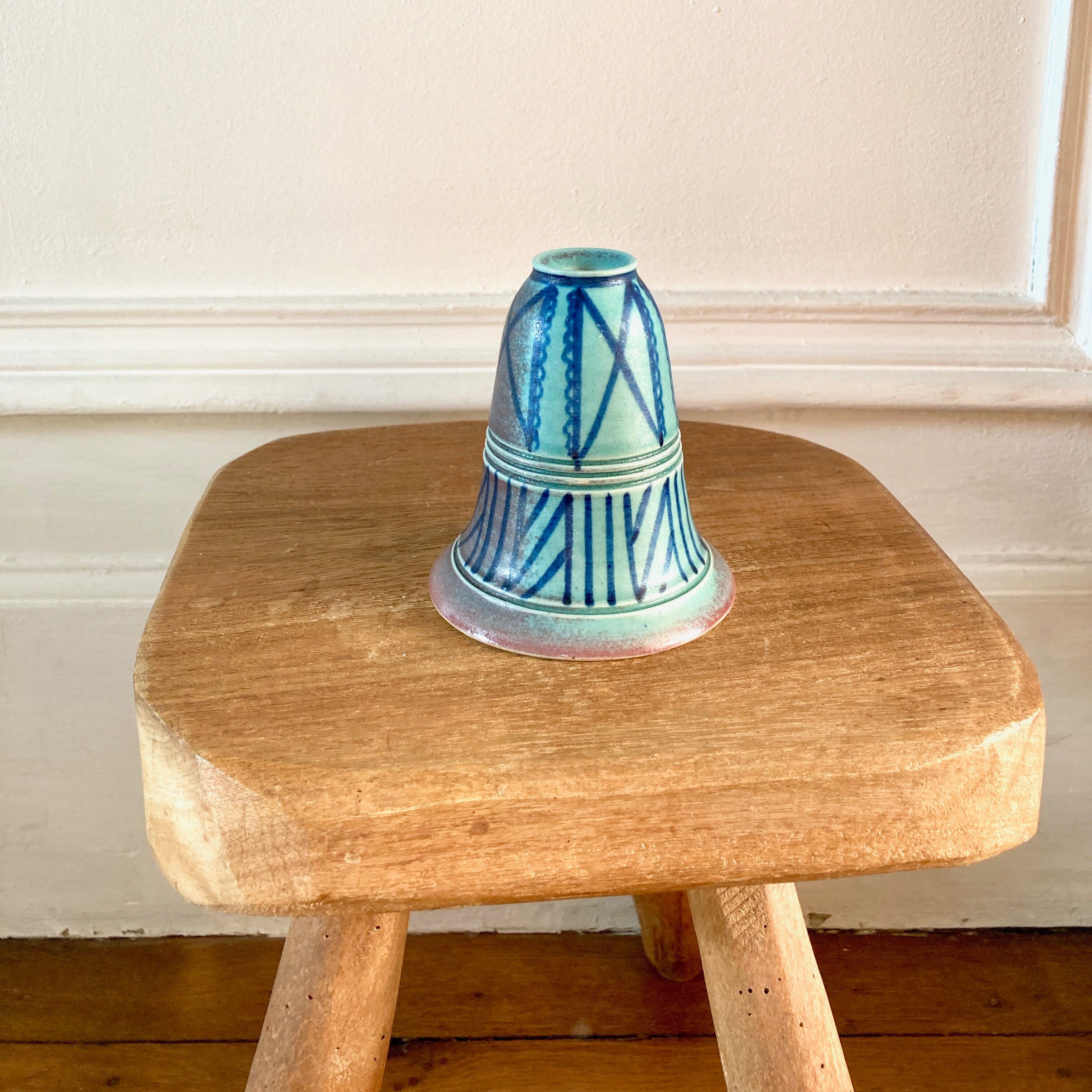 Stoneware candle holder