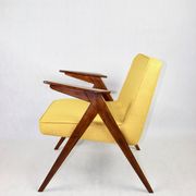 Yellow tweed bunny armchair