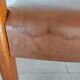 2 Scandinavian Fristho Franeker chairs in teak and leather.