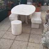 Travertine table