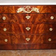 Empire-style mahogany chest of drawers, early 19th century