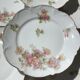6 plates porcelain dessert J.B.T-Cie Limoges edged gold