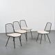 Set of four chairs by Jean-Louis Bonnant, circa 1955