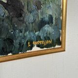 Swedish Oil on Canvas – “Tree” By  LARS BJÖNNI ANDERSSON