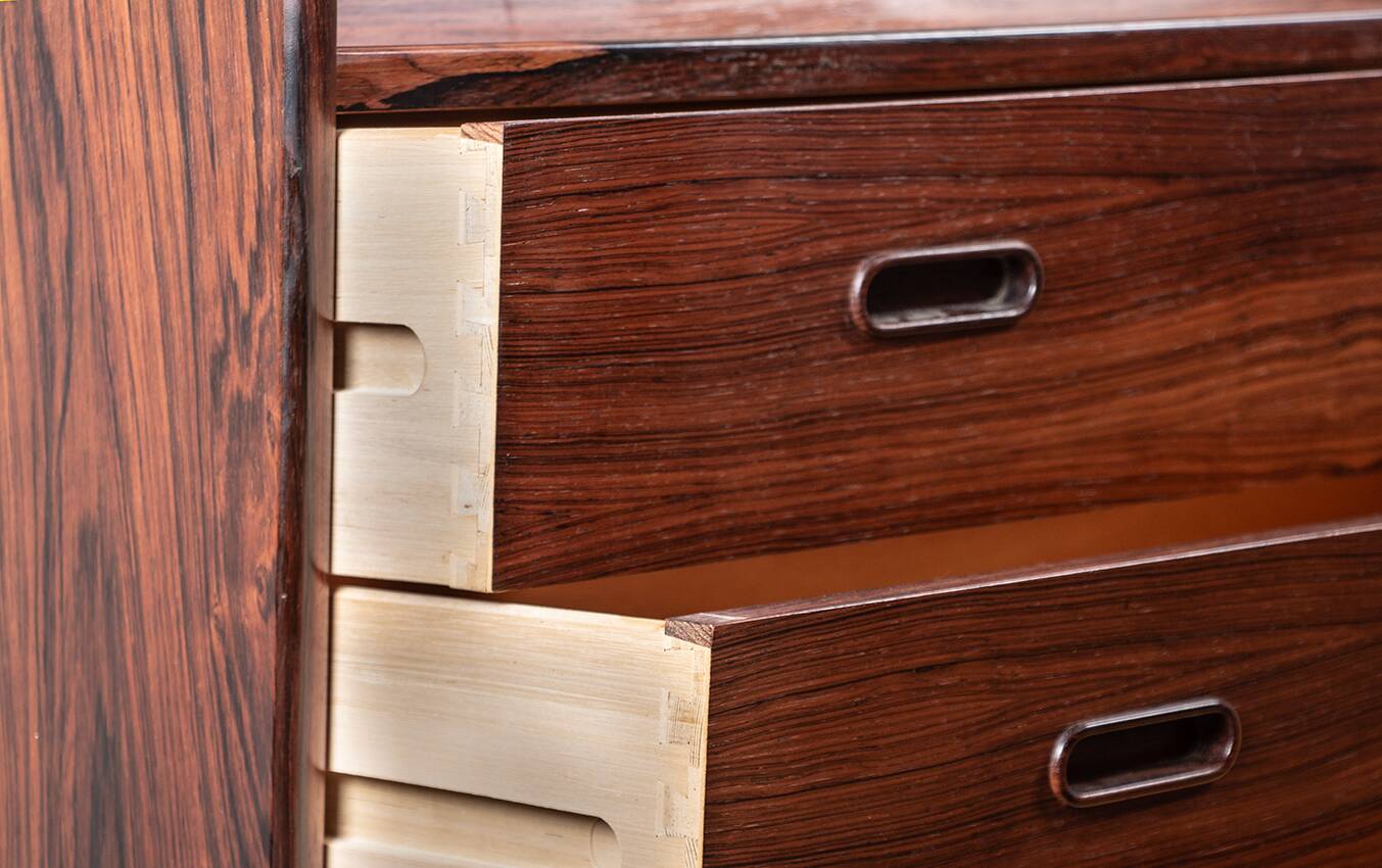 Danish secretary in rosewood model 37 by Arne Wahl Iversen 1960.