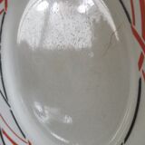 Old plate with geometric pattern Lunéville France