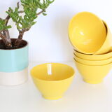 6 yellow bowls Moulin des Loups