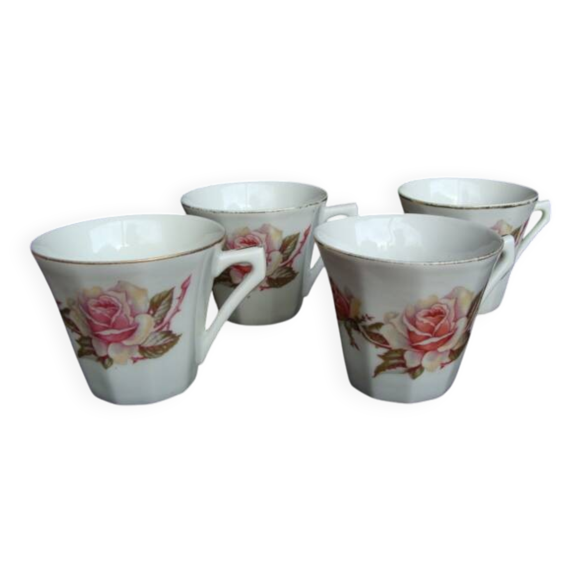 Vintage rose cups