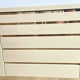 Buffet Jean-Claude Mahey in beige lacquer and brass – circa 1970