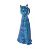 Rimini Blue cat made of ceramics by Aldo Londi,1960