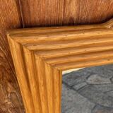 Vintage bamboo large mirror