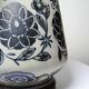 Antique Art Deco vase from 1920-40 in fine stoneware, Art Nouveau style & chinoiserie, decorated.