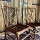 paire de chaise en bambou