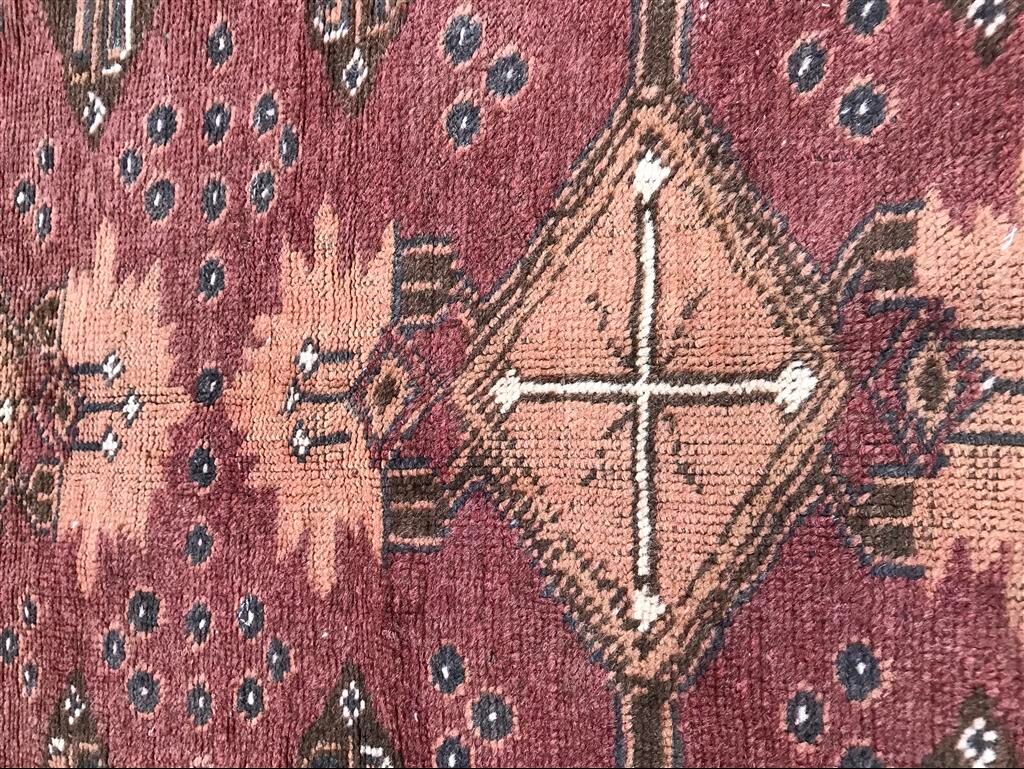 Afghan Turkmen rug handmade 115x136cm