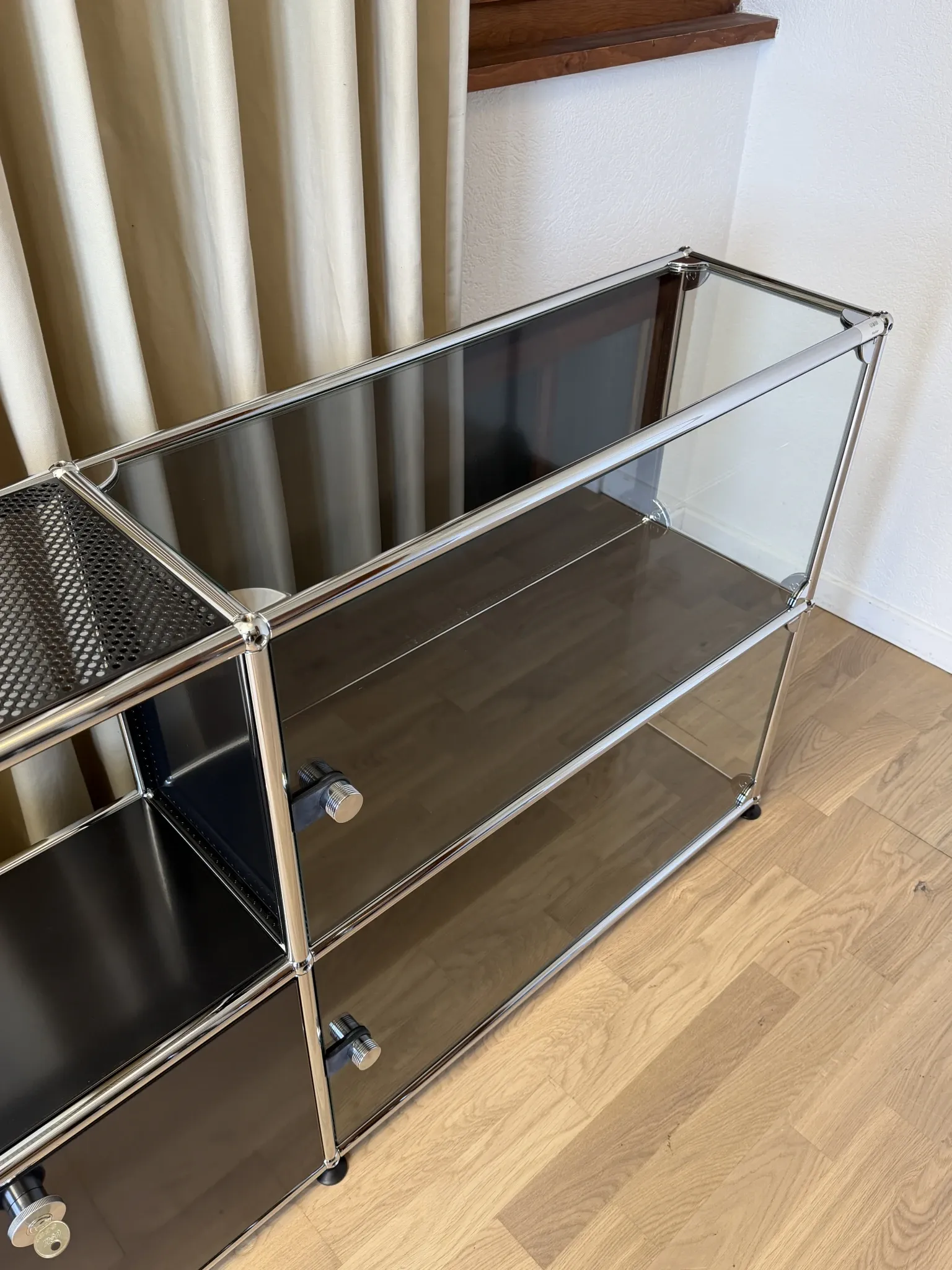 USM Haller commode in Graphite Black