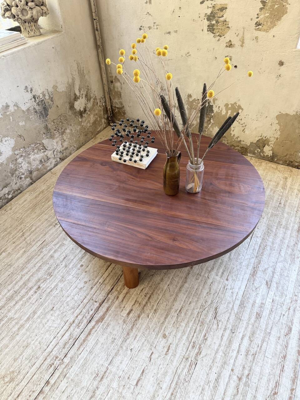 50s round tripod coffee table