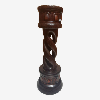 Candlestick picnic wooden candle