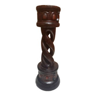 Candlestick picnic wooden candle