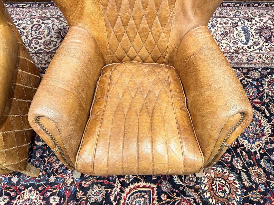 Set Aviator Armchair Sheep Leather