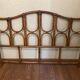Rattan headboard, vintage 70s.