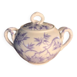 Sucrier Sarreguemines en porcelaine fin XIXe