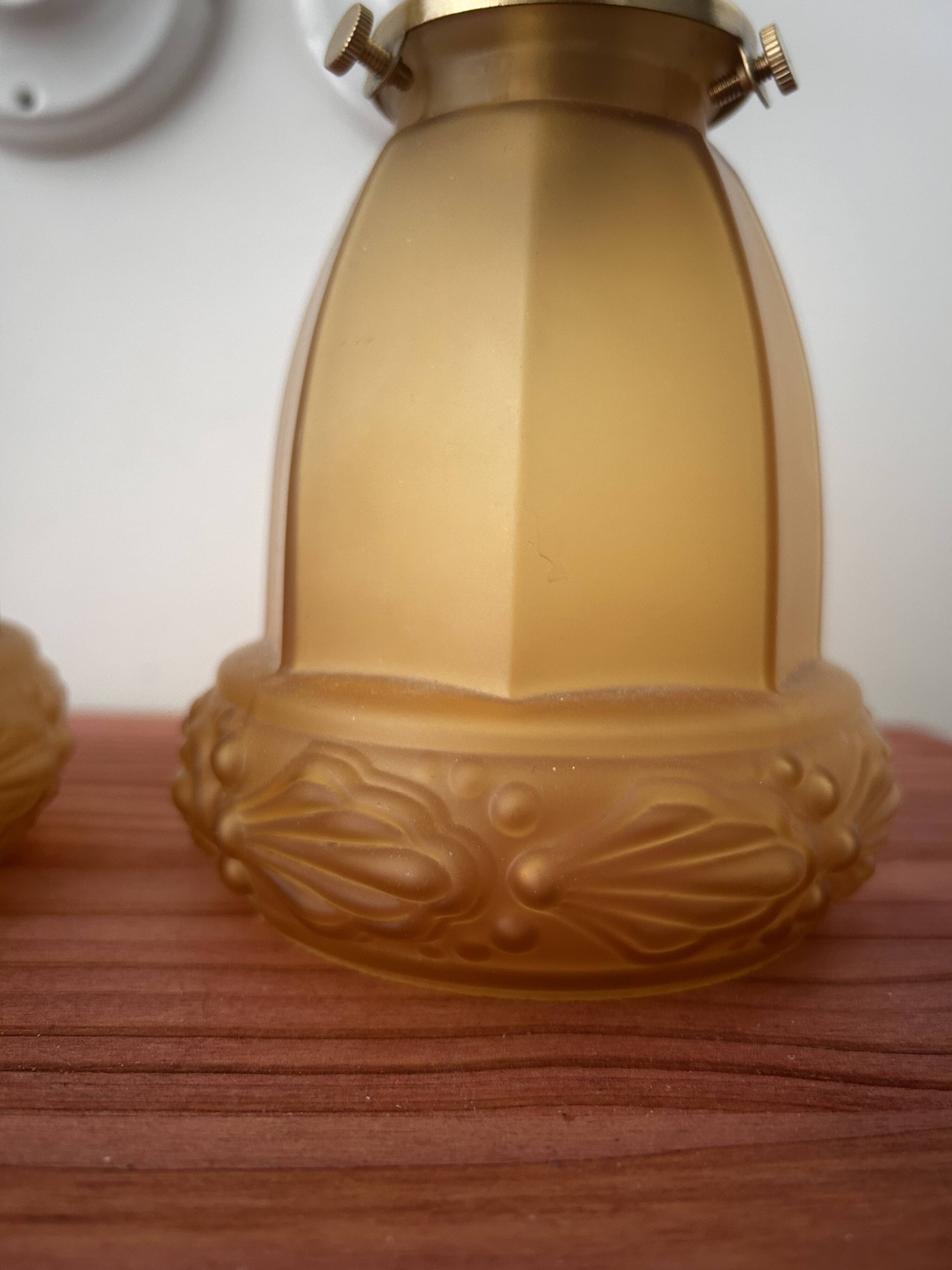 Pair of Art Deco wall lights