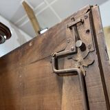 18th century walnut castle wardrobe - fully removable