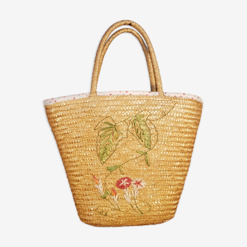 Panier vintage en paille