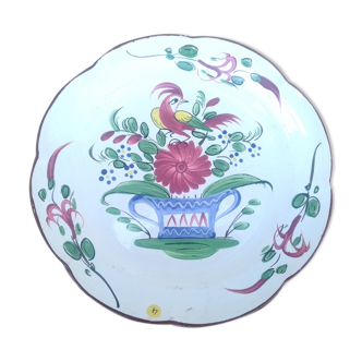 La rochelle plate, floral and animal decor