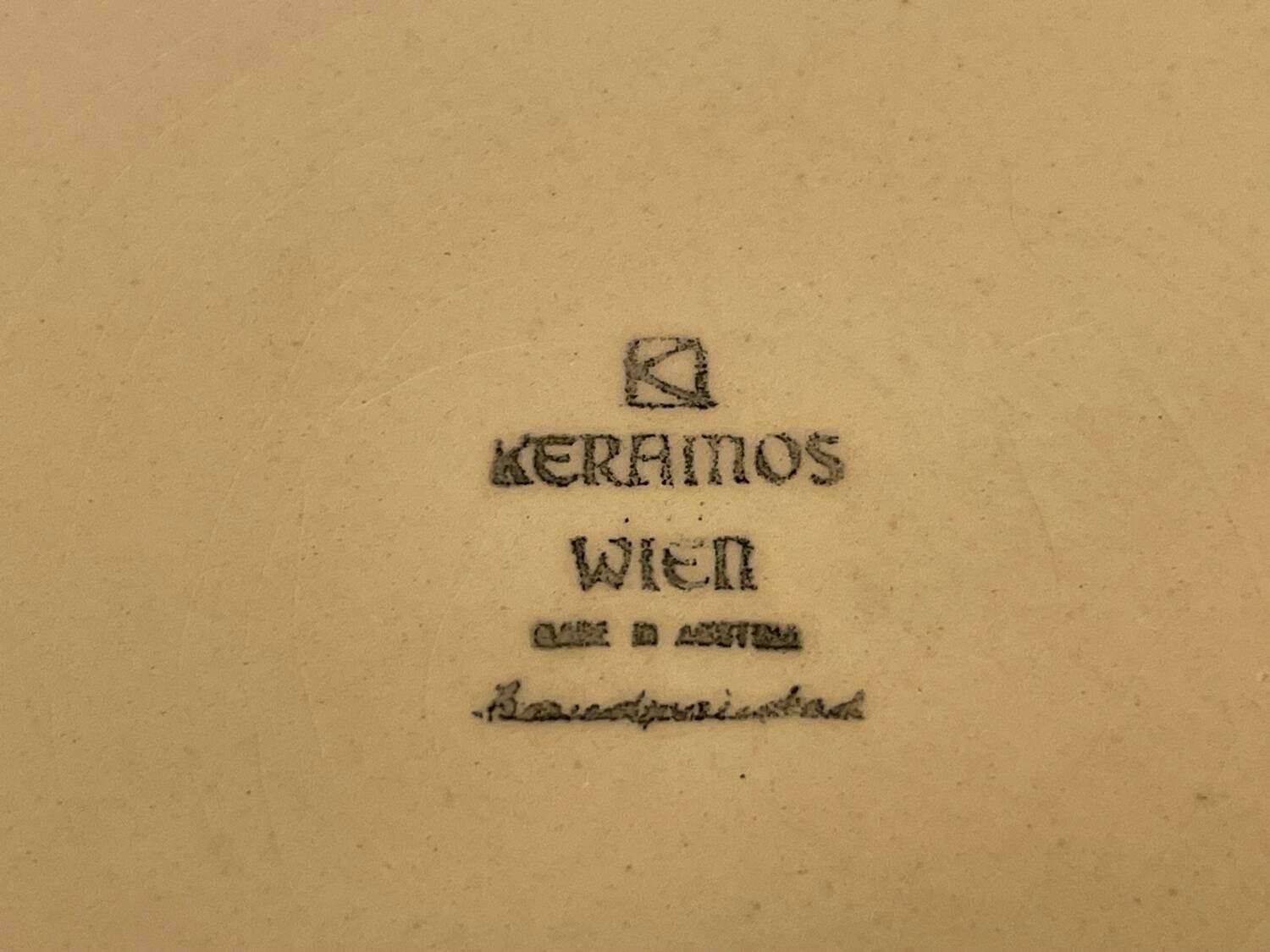 Lot of 12 Keramos plates 1970