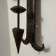 Grande applique fer forgé style gothique années 60