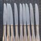 Set of silver metal knives - François Frionet