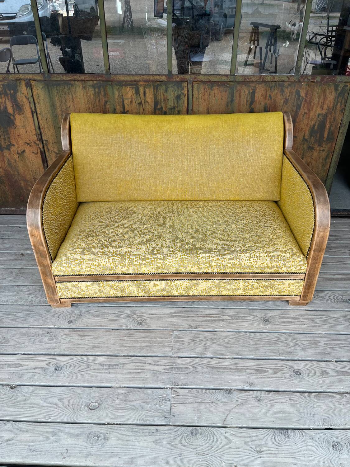 Art Deco two-seater sofa
