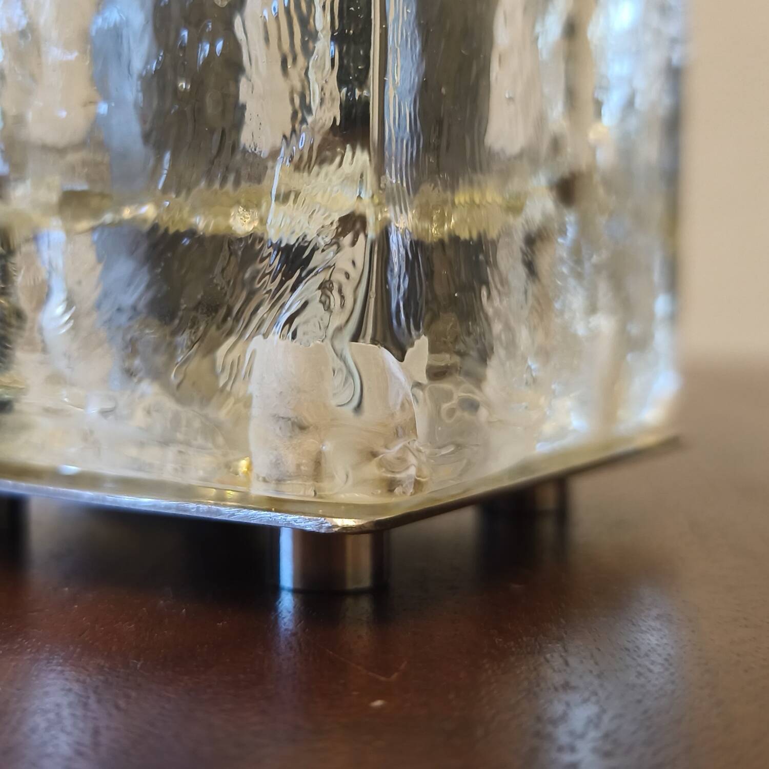 Murano glass table lamp, Poliarte, 1970