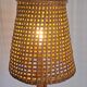 Vintage bamboo bedside lamp