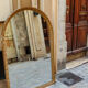 Mirror vaulted wooden end XIX 155x103cm