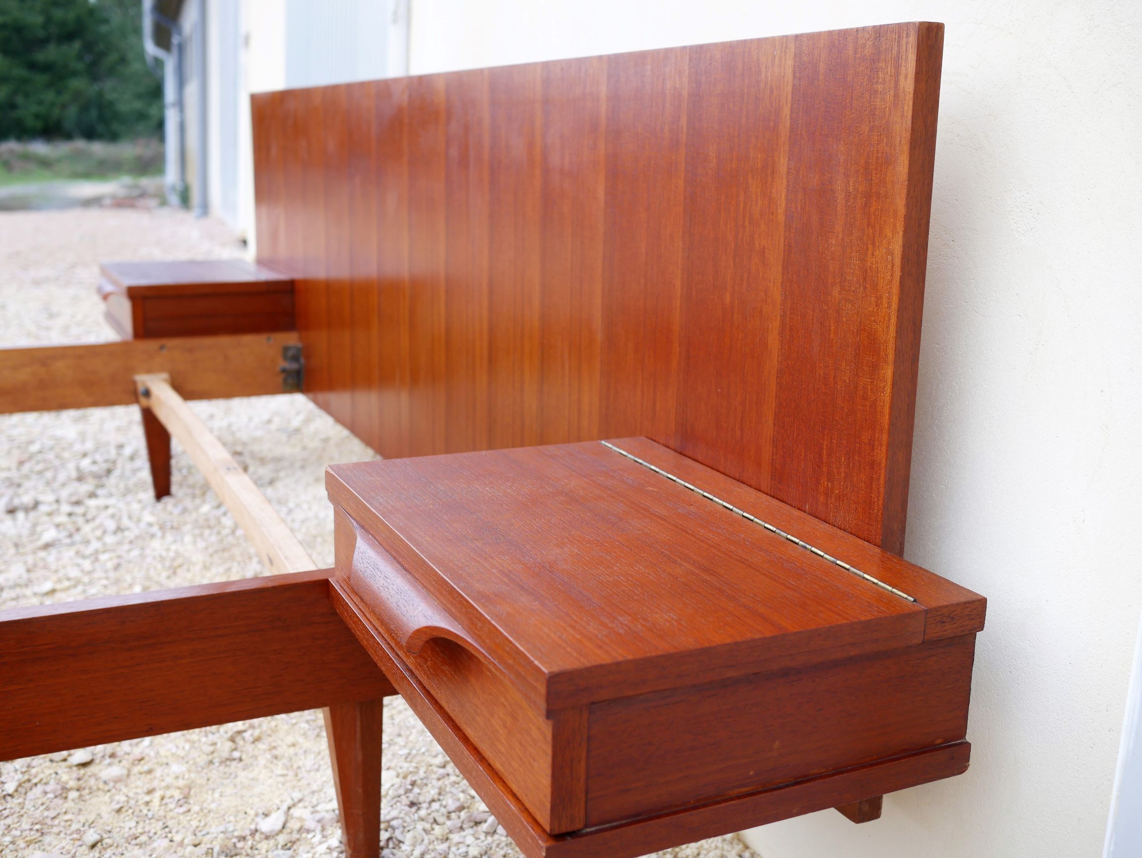 Scandinavian teak bed