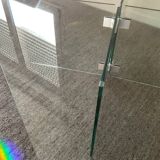 Vintage Ikea glass coffee table