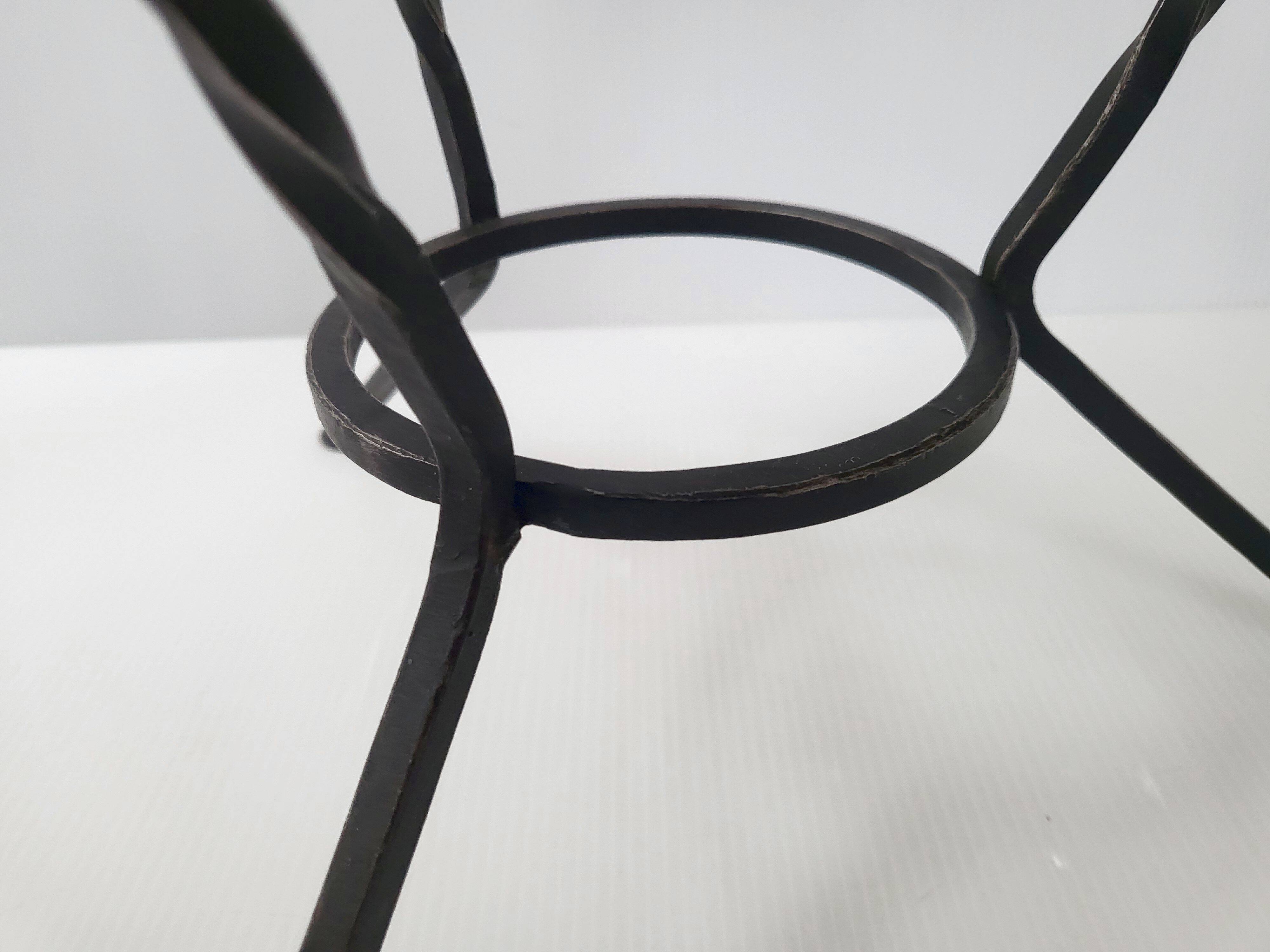 Vintage 1950s pedestal side table